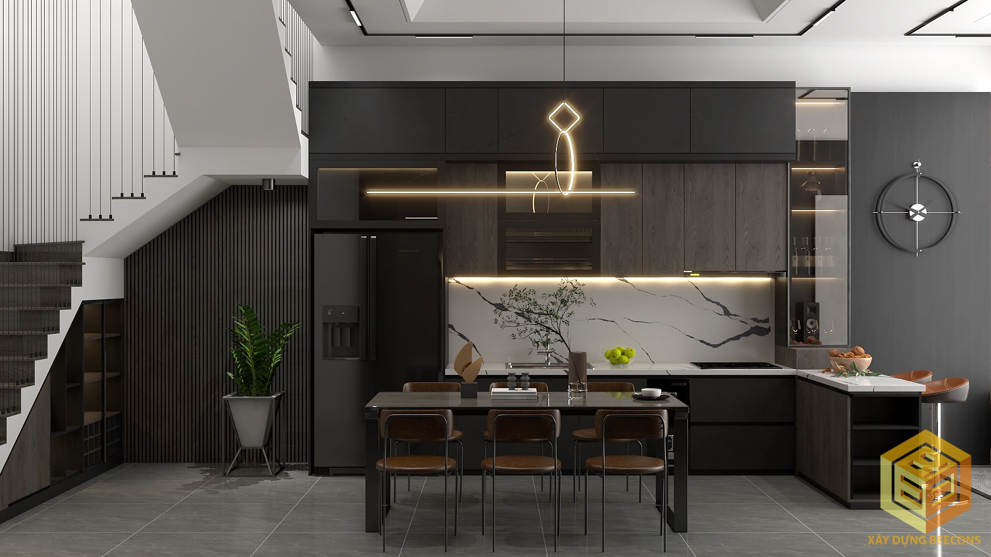 Thiết kế nội thất nhà phố đẹp