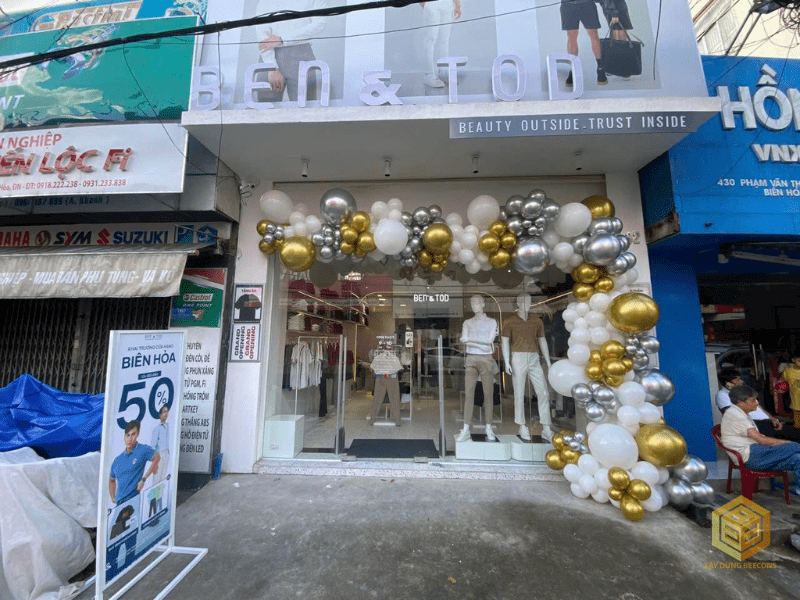 Thi công shop Ben&Tod - Đồng Nai