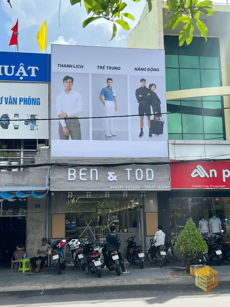 Thi công shop Ben&Tod - Long Xuyên