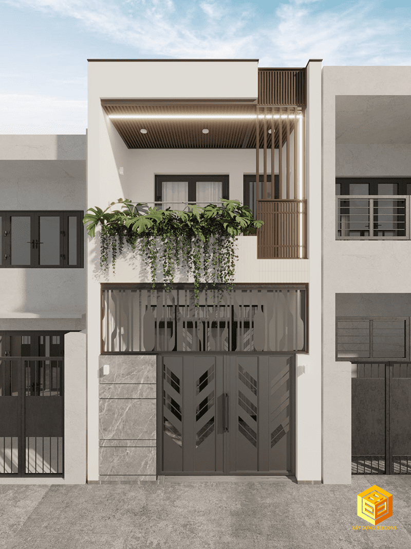 Thiết kế mặt tiền nhà phố 1 tầng