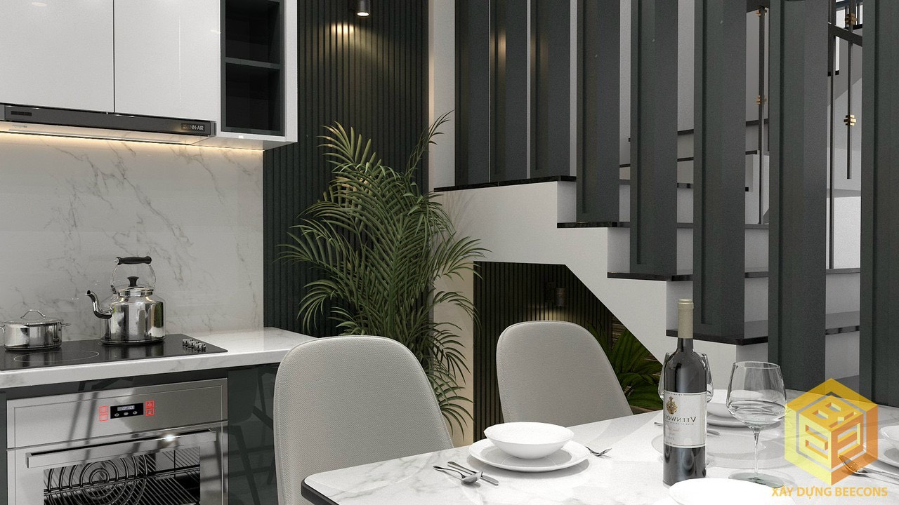 Phối màu đồng nhất hài hài tổng thể căn nhà