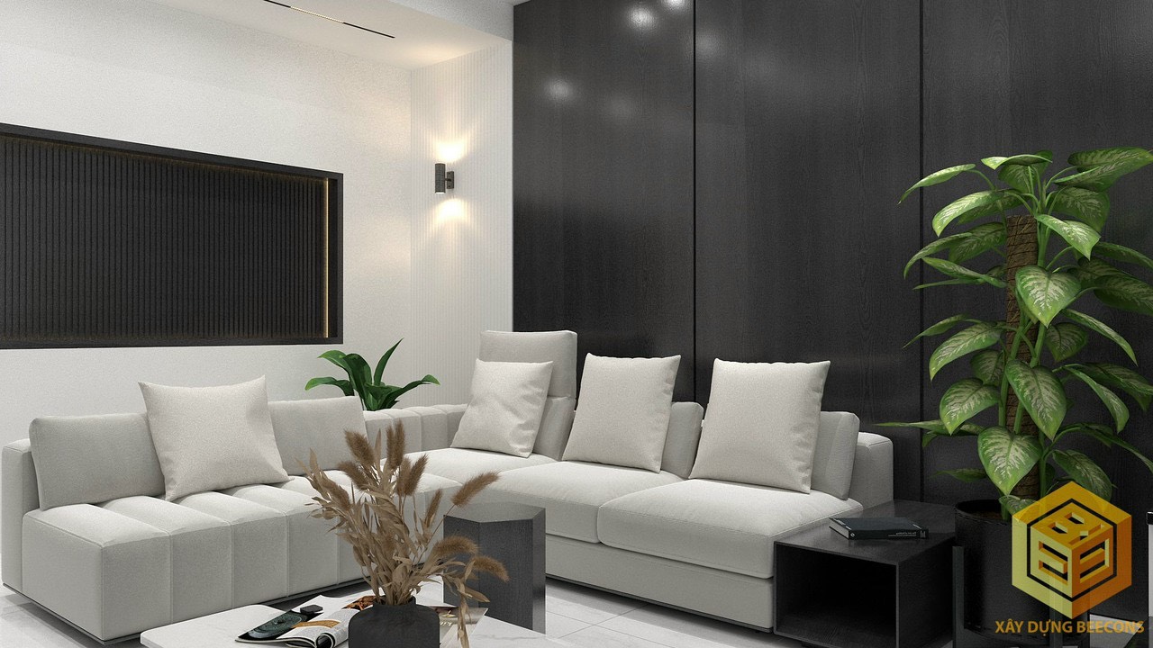 Phòng khách nhà phố