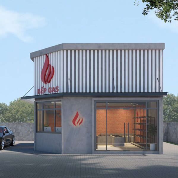 Thiết kế cửa hàng gas, bếp điện