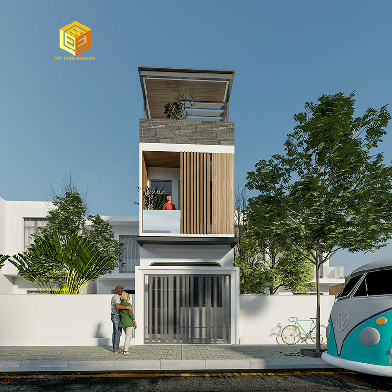 Thiết Kế Nhà Phố Long An - 3.5x6.8M