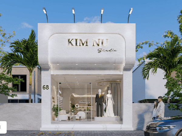 Thiết kế shop áo cưới KimNu – Không gian đẳng cấp cho dâu rể